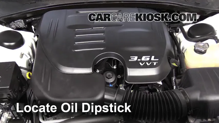 2013 Dodge Charger SE 3.6L V6 FlexFuel Oil Check Oil Level